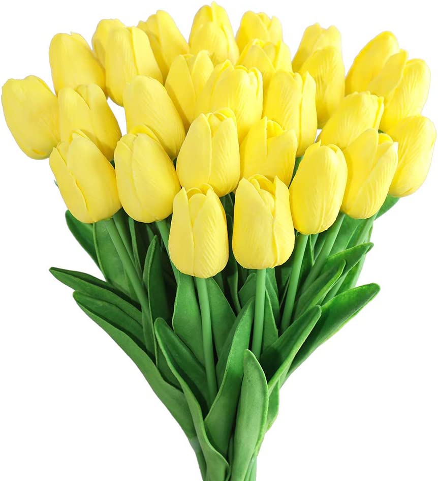 30 Yellow Tulips