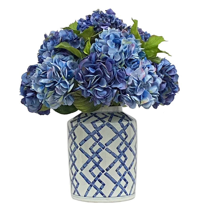 Blue Hydrangea Vase