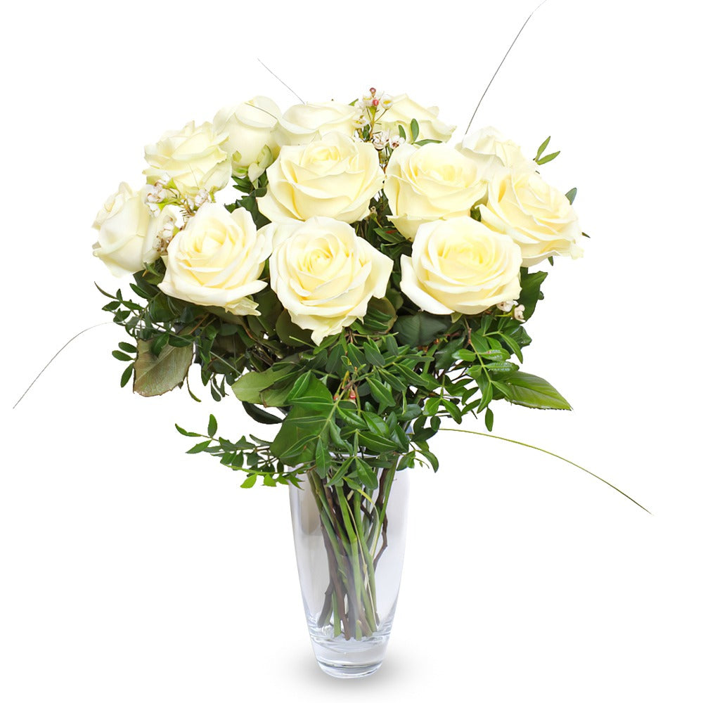 11 White Roses