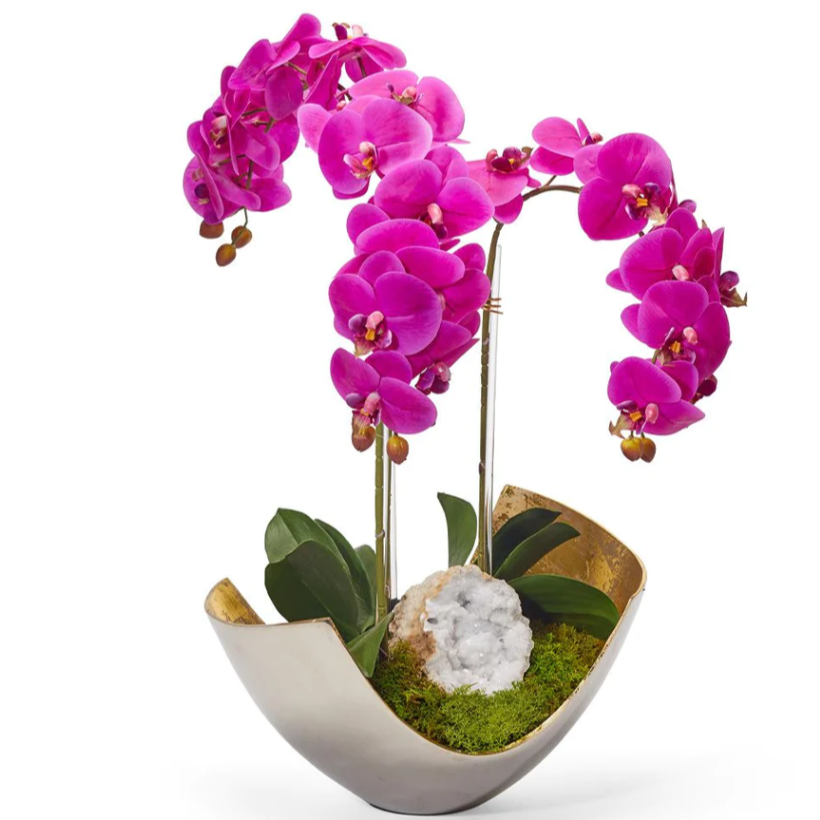 Purple Orchid Metal Scoop